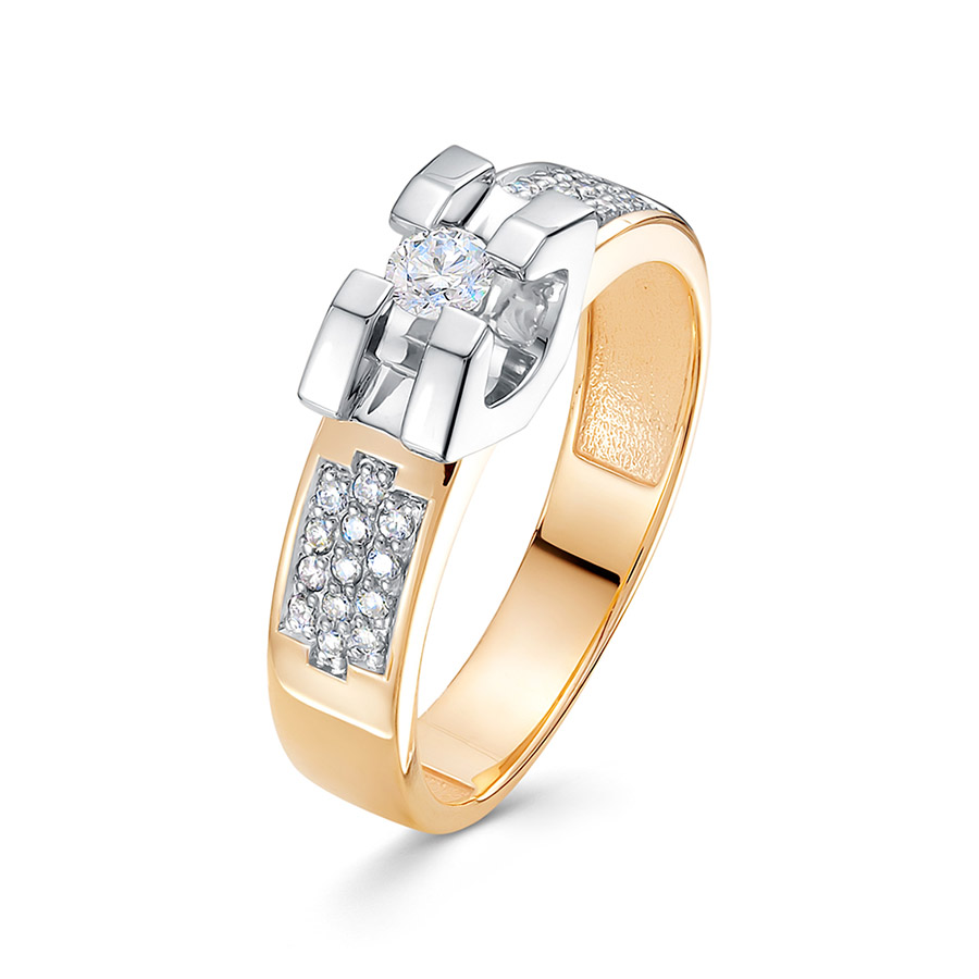 Кольцо, золото, бриллиант, 3823-110